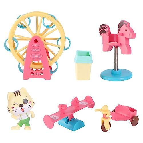 BESPORTBLE Boys and Girls Swing Slide Set Outdoor Playhouse Toy Seesaw for Boy Girl Amusement Park Educational Pretend Play Fun