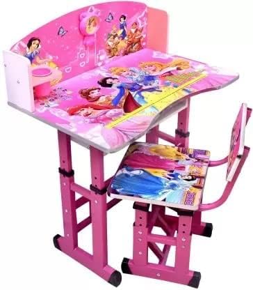 Wooden Kids Study Table with Chair Glossy Multicolor(1 Year Extended Warranty)-image-48