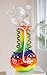Produktbild GILDE GLAS art Deko Vase Gesichtsvase - Vase aus Farbglas - Dekoration Wohnzimmer Geschenk für Frauen Männer Höhe 34 cm Mehrfarbig