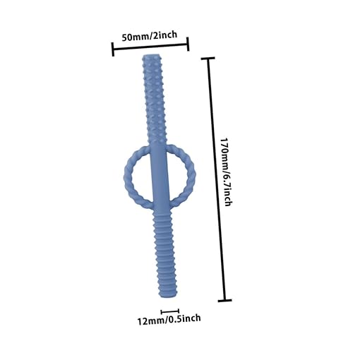 Miniatura 2 de Toyvian 5pcs Silicone Molar Teether Sticks for Boy Girl Hollow Chewing with Dual-Sided Textures Smooth Elastic Chewing Tubes for Hand Coordination