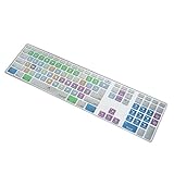 Dogxiong For Apple IMac G6 Keyboard with Numeric Keypad NumberPad Print With: Apple Final Cut Pro X Functional Shortcuts Hot keys Design Silicone Keyboard Skin Cover [US/EU Layout]