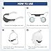 Upgraded Headgear Compatible with Dreamwear Nasal Pillow Mask - 2 Pack Headgear Strap with Strong Hook & Loop, Easy Adjustment Replacement Headgear with Arms for Dreamwear Headgear