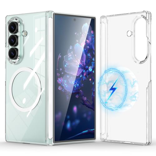 Coque Galaxy Z Fold 7 transparente idéale pour recharger en voiture Magsafe