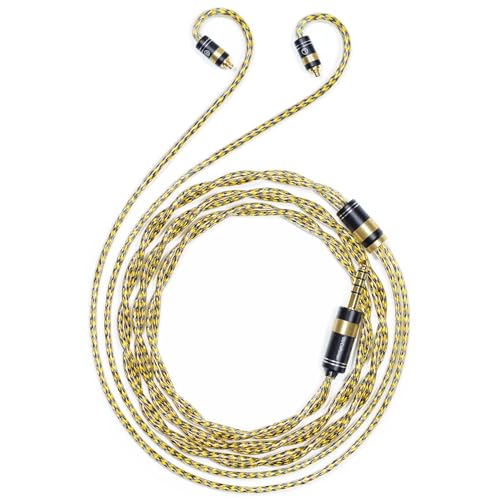 Câble IEM plaqué argent GUCraftsman en métal blindé pour une clarté sonore Sennheiser IE900