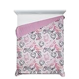 Design91 Kinderdecke Tagesdecke zum Kinderzimmer 170x210 cm Muster Dekorative Decke Bunte Allzweckdecke für Kinder (KID17)