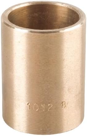 Bunting Bearings CBM010014010 Sleeve (Plain) Bearings, Cast Bronze C93200 (SAE 660), 10 mm Bore x 14 mm OD x 10 mm Length (Pack of 5)