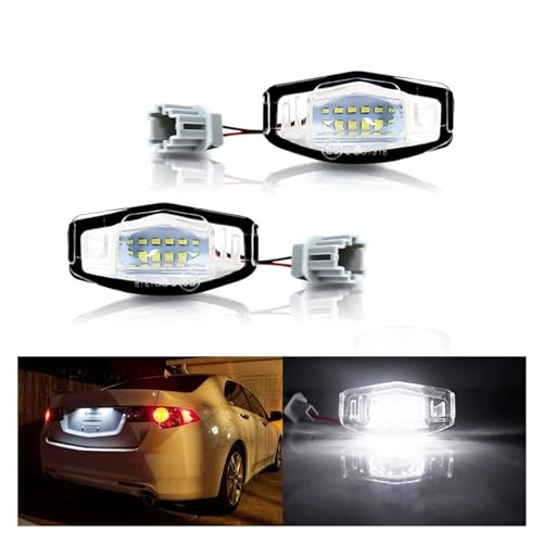 Luces matrícula con acabado blanco xenón OEM para berlinas TSX 2