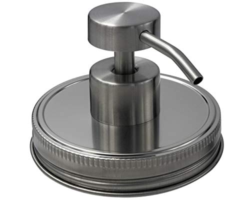Mason Jar Lifestyle Satin/Brushed #2 Rust Proof Soap Pump Dispenser
