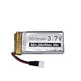 Capacidad: 950 mah RFGTYH Batería de 3.7v 950mah para Syma X5 X5c X5c-1 X5s X5sw X5sc V931 H5c RC Quadcopter Repuestos Batería de Drone de 3.7v