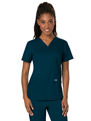 V-Neck Scrubs For Women Workwear Revolution, Soft Stretch, Easy Care Ww620, S, Caribbean Blue #TOP15