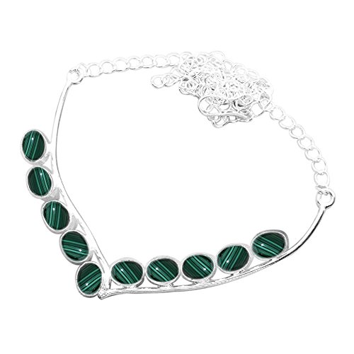 925 Silver Plated 12.50ct Genuine Black Onyx Lapis Labradorite Moonstone Gemstone Necklace