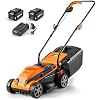 LawnMaster 13 24V Cordless Lawn Mower Bundle with Worx 20V 10-12 String Trimmer Cordless & Edger Weed Trimmer