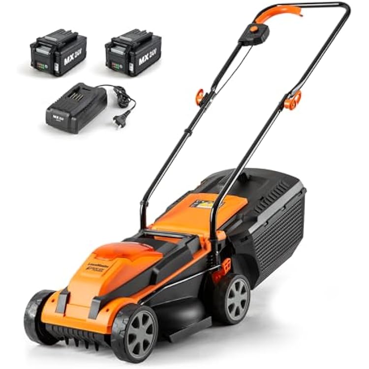 LawnMaster 13 24V Cordless Lawn Mower Bundle with Worx 20V 10-12 String Trimmer Cordless & Edger Weed Trimmer