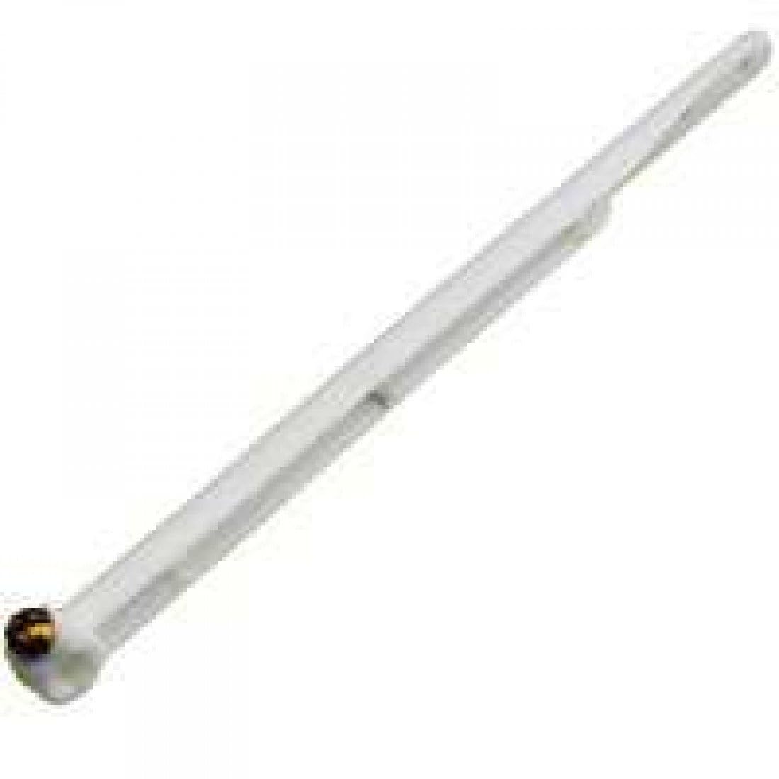 Plumb Pak PP836-35 Flush Lever, a white plastic toilet flush lever with a curved handle and a long arm, designed for Kohler toilets.