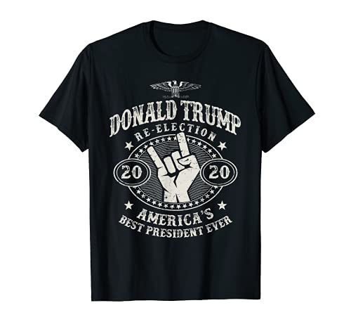 Trump Reelección 2020 Mejor Presidente de todos los tiempos Camiseta