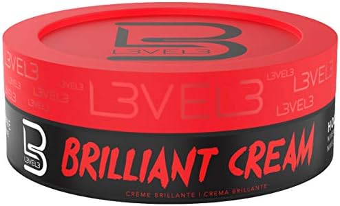 L3 Level 3 Brilliant Cream - Improves Hair Texture and Shine - Delivers a Natural Hair Style Look Hydrates your Hair - Level Three Hair Cream (150 ML, Brilliant Cream)