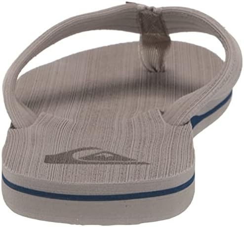 Quiksilver mens Molokai Layback Textured Sandals Flip Flop, Grey/White/Grey, 9 US | Image 2