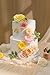 RUIDKUN Artificial Flower Assortment for DIY Centerpiece Arrangement Wedding Hand Bouquet Flower Bouquet Centerpiece Arrangement Party Baby Shower Home Decoration (Pink Yellow)