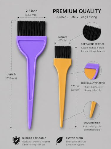 Image of Sophia dye Brush - Professional Hair Dye Brush Set (2 Pack), for Men & Women