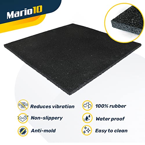 Mario10 Washing Machine Anti Vibration Mat for Under Appliance Non Slip Rubber Mat Easy Cut to Size Non Slip Rubber Matting - 60 x 60 cm (60х60х1) cm.