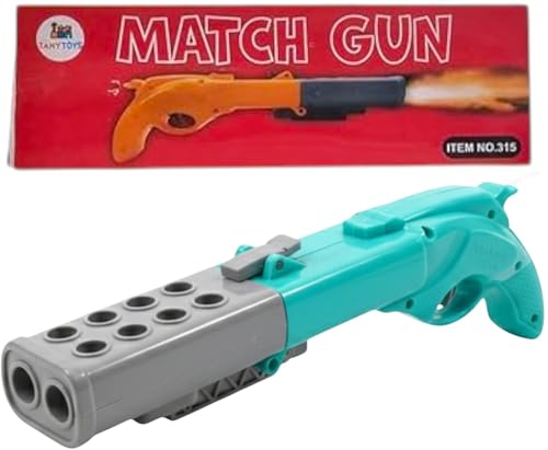 SHAKTISM Double Blaster Match Stick Toy Gun for Kids, Non-Toxic M...