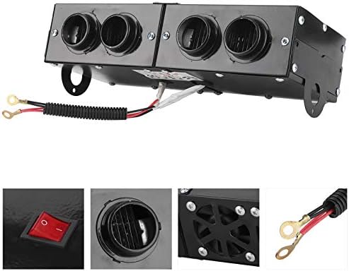 Miniatura 8 de Keenso Ventilador de calefacción para automóvil, desempañador ajustable de 12 V 800 W, calentador de coche para automóviles, camiones, caravanas y
