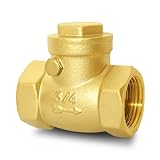 3/4' NPT Horizontal Check Valve, Brass Non Return Swing...