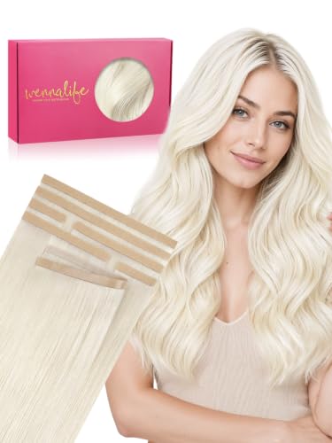 Image of WENNALIFE Multi-Piece Tape in Hair Extensions Human Hair, Tape in Weft