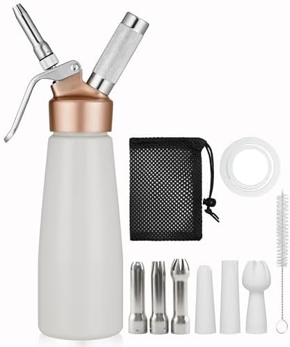 Siphon chantilly professionnel 0,5 litre en alliage d'aluminium a...