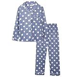 BFSGBFNTMD OtoñO E Invierno Pijamas De Manga Larga Traje De Rebeca De Solapa para Mujer Pantalones De Lunares Servicio A Domicilio La Primavera Y El OtoñO Pueden Llevar Tallas Grandes