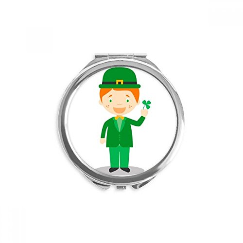 Miroir rond maquillage de poche fin pour retouches express sans encombrement