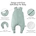 BubblePanda Rayon Made from Bamboo Toddler Sleep Sack with Feet 6-12 Months 1.0 Tog Ultra Soft Toddler Sleeping Sack Baby Sleep Bag Walker Quilted Wearable Blanket with Legs 2-Way Zipper Lightweight