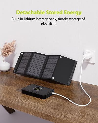 MARBERO Solar Generator 52Wh Portable Power Station with 22W Solar Panels Included - 16000mAh Lithium Ion Battery with DC USB Output for Outdoor Camping Home Backup Emergency Van Hunting - Image 6