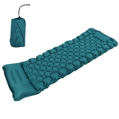 flexman Sleeping Pad, Nylon Camping Sleeping Pad, Portable Inflatable Camping Mattress, Ergonomic Inflatable Sleeping Pad for Backpacking Hiking Traveling Tent Air Mattress