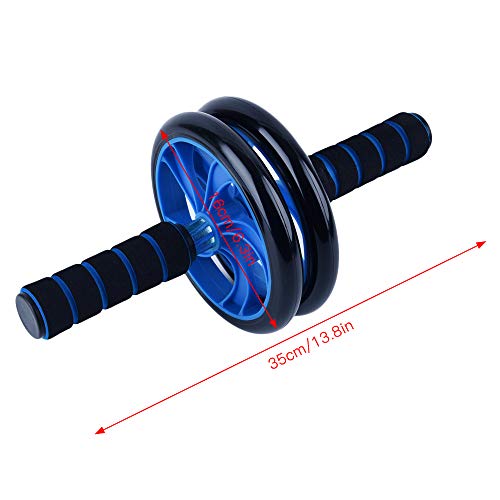 Rolo Abdominal, Andoer Abdominal Roller Wheel com joelheira Home Gym Fitness Abdomen Muscle Training