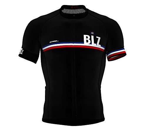 Belize Black Code Short Sleeve Cycling PRO Jersey for Men - Size XXX-Large