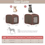 Petsfit Hundebox faltbar Pop-up-Design,Faltbare Hundebox für Zuhause Zimmerkennel Hund für kleine mittlere Hunde aus Stoff,Leichte tragbare Schlafbox für Büro,Wohnzimmer,Camping,Hotels