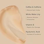 mCaffeine Coffee Under Eye Cream for Dark Circles for Women & Men | Reduction in Dark Circles, Reduces Puffiness & Fine Lines | Easy Application with Cooling Massage Roller | 15ml - Image 2