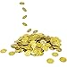 The Dreidel Company St. Patrick's Pirate Gold Coins (200 Pack) Novelty Party Favors, Plastic Gold Coins Bulk (200 Gold Plastic Coins)