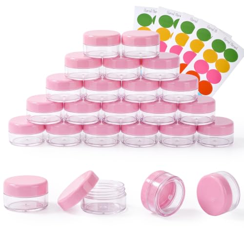 Eternal Moment 50 Pack 3G Sample Containers with Lids Cosmetic Small Jars