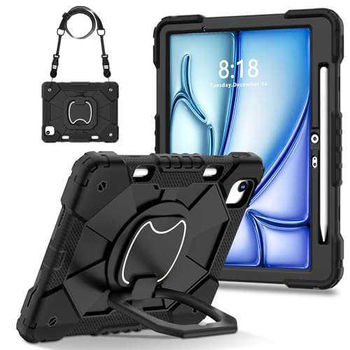 Étui iPad Air 11 M3 M2 anti-chute pour éviter les bris d'écran avec sangle transport