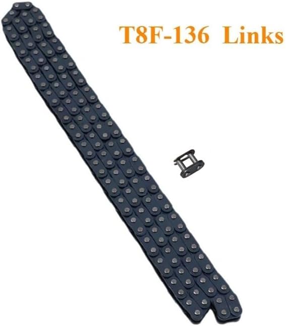 ATV 47cc 49cc T8F Chain 136 Sections and 64T Teeth 29mm Hole Sprocket Chain for Scooter Four Two Stroke Engine Parts(T8F 136 Links)