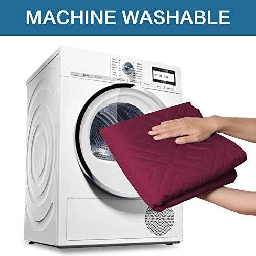 Vista 6 de H.VERSAILTEX - Funda protectora reversible para sofá, antideslizante, resistente al agua, 2pulgadas de ancho con correas elásticas, fundas