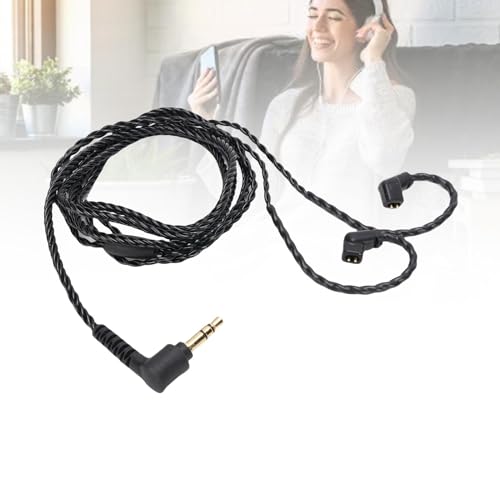 Cable HiFiPro IEM 3.5mm a QDC 0.78mm 2 Pin OFC Trenzado miniatura 7