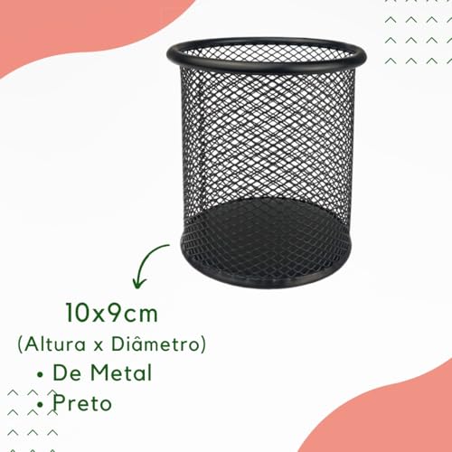 KIT BANDEJA TRIPLA PORTA CANETA ORGANIZADOR CLÁSSICO PARA ESCRITÓRIO HOME OFFICE BLACK - Markys Stor