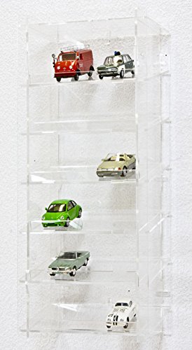 SORA 1:43 Torretta espositiva per modellini auto con pannello posteriore trasparente