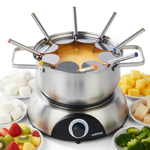 CUSIMAX Electric Fondue Set, 1500W...