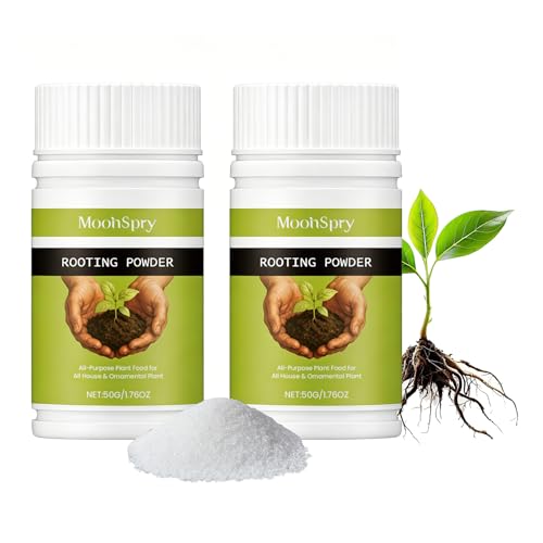 2 PCS Wurzelaktivator Rapid Rooting Powder Mykorrhiza belebt und stärkt das Wachstum von Pflanzen und Wurzeln Bewurzelungspulver für stecklinge - Indoor & Outdoor Wurzelstimulator (50g Abgefüllt)