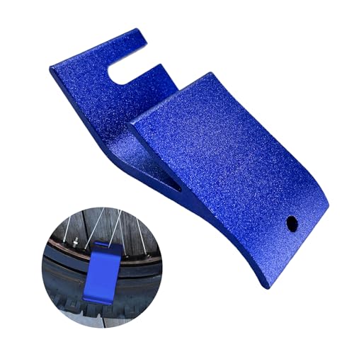 Image of KVAEY Motorcycle Tire Bead Installation Holder Hook, Off-Road Tire Removal Install Assistance Tool, Universal Wheel Tire Changing Tool for Dirt Bike, Motorcycle Accessories (Blue)