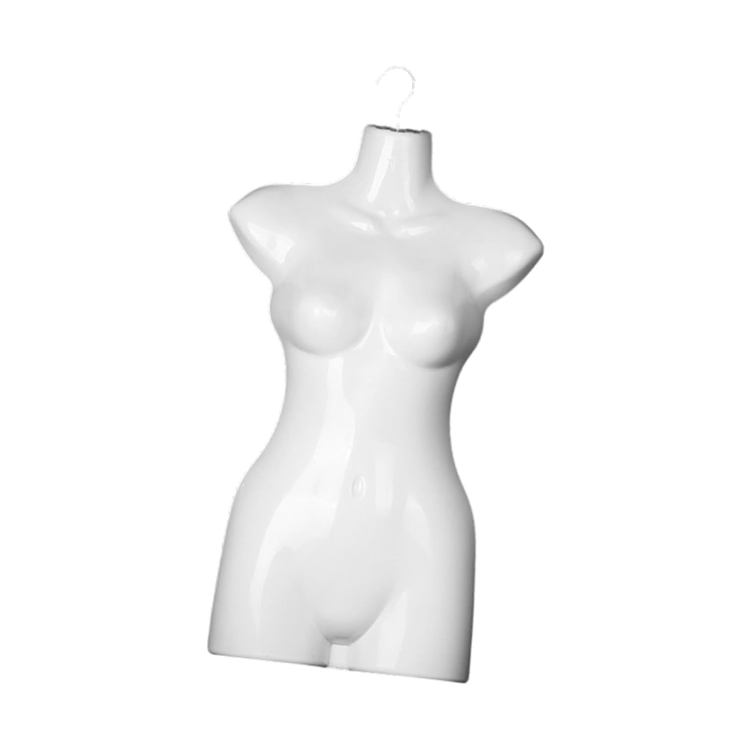 Hanging Mannequin Torso Female Clothes Showing Rack with Hook Lightweight Retail Mannequin Hanger Women Body Torso Dress Form